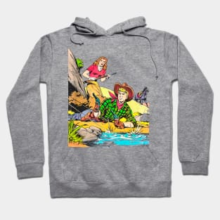 Confrontation Cowboy Western Retro Comic Hoodie